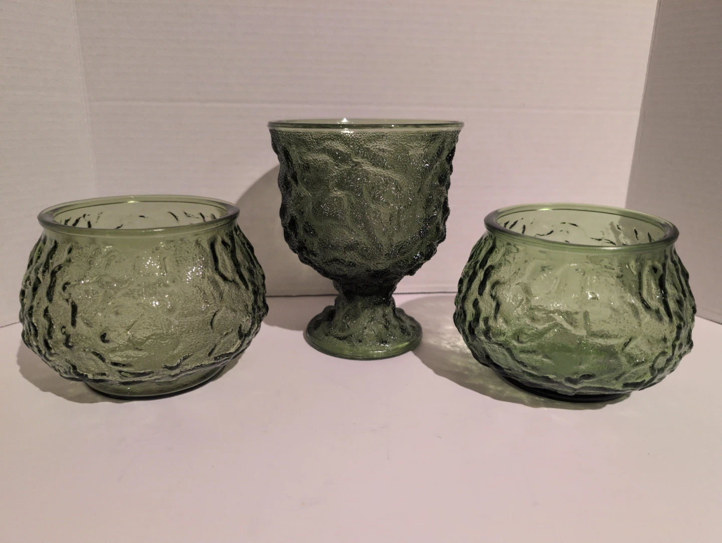 7 Vintage EO Brody Crinkle Glass Vase - photo 3