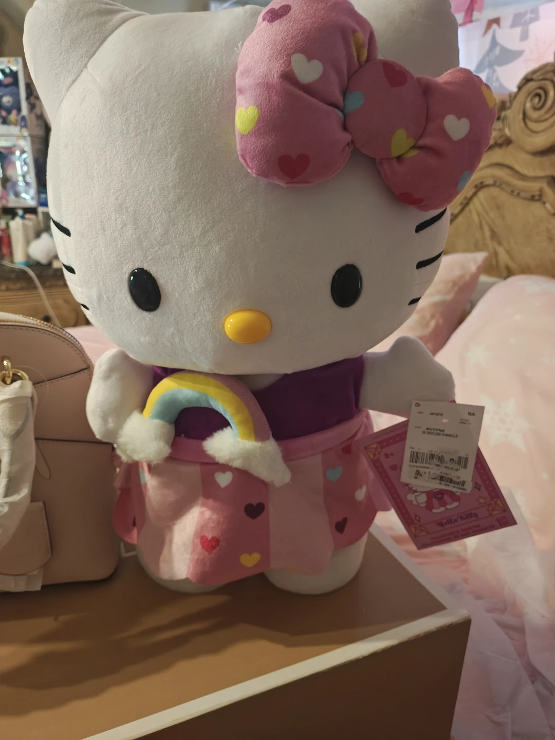 Hello Kitty Plush with Rainbow greeter