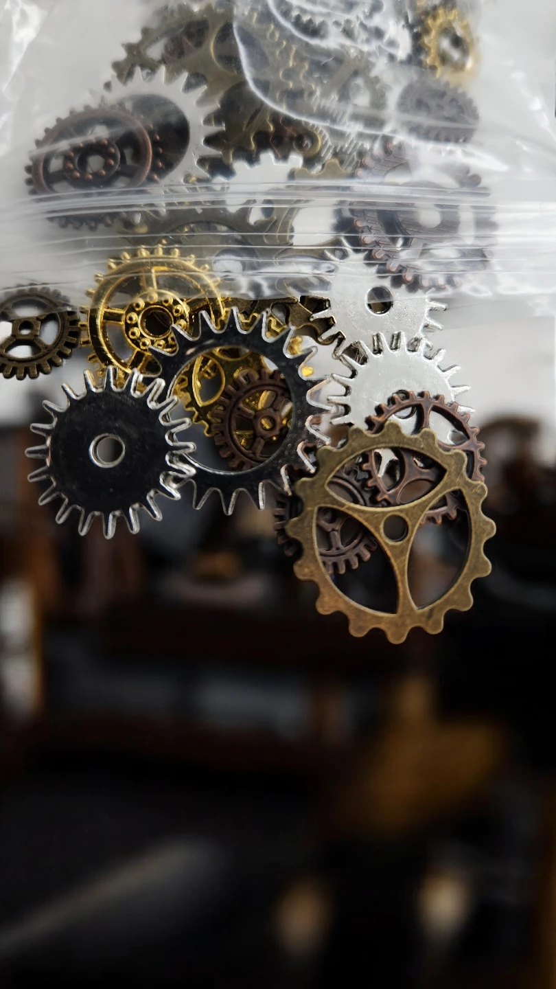 Steampunk Gear Charms