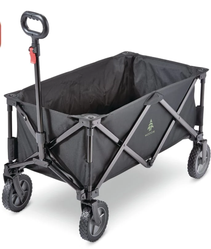 Woods Folding Wagon - Black
