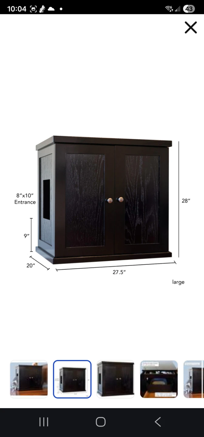 🥕 Cabinet to Hide Cat Litter Box 🐈 - photo 4
