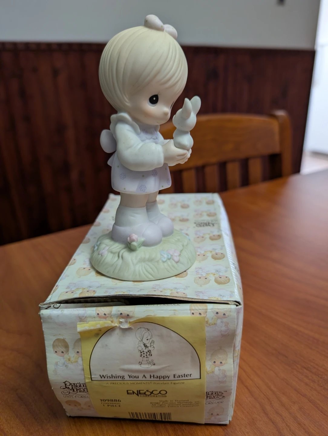 Precious Moments Wishing You A Happy Easter Figurine