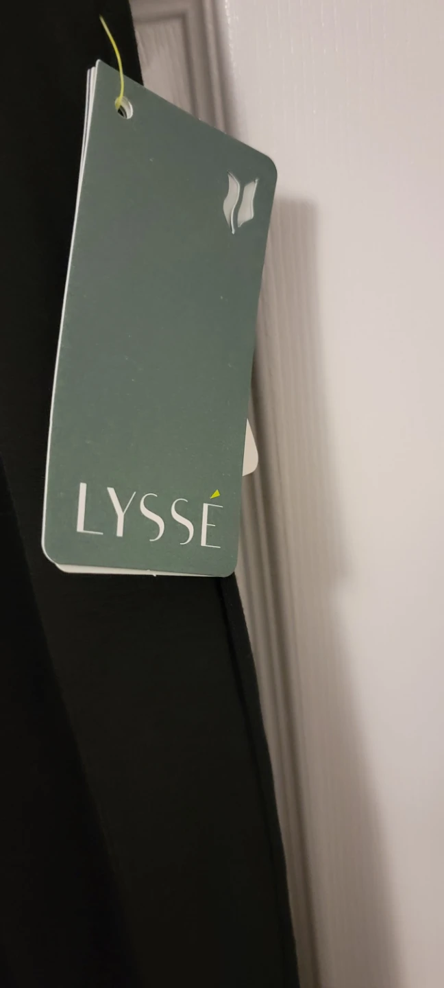 Lysse Black Wide Leg Split Pants Size M - photo 4