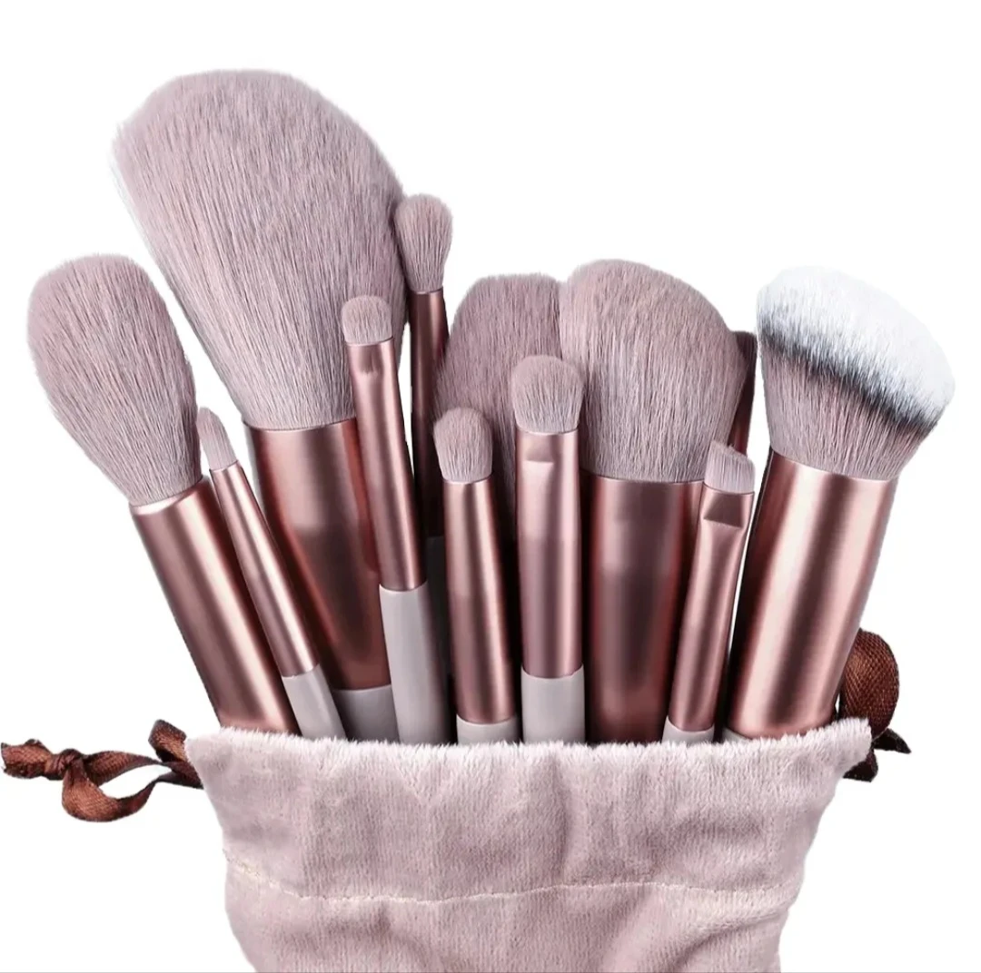 13 Piece Makeup Brush Set with Pouch - photo 2