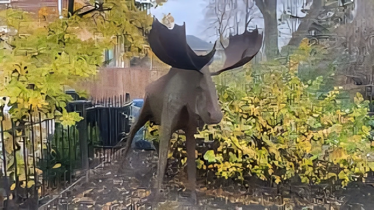 Life Size Dale Merill Iron Moose - photo 2
