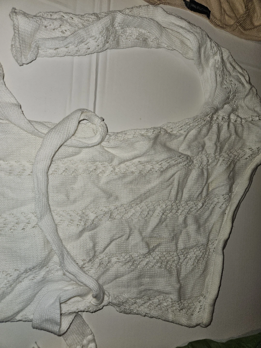 Raddi Bagus White Cotton Coverup - S/M - photo 2