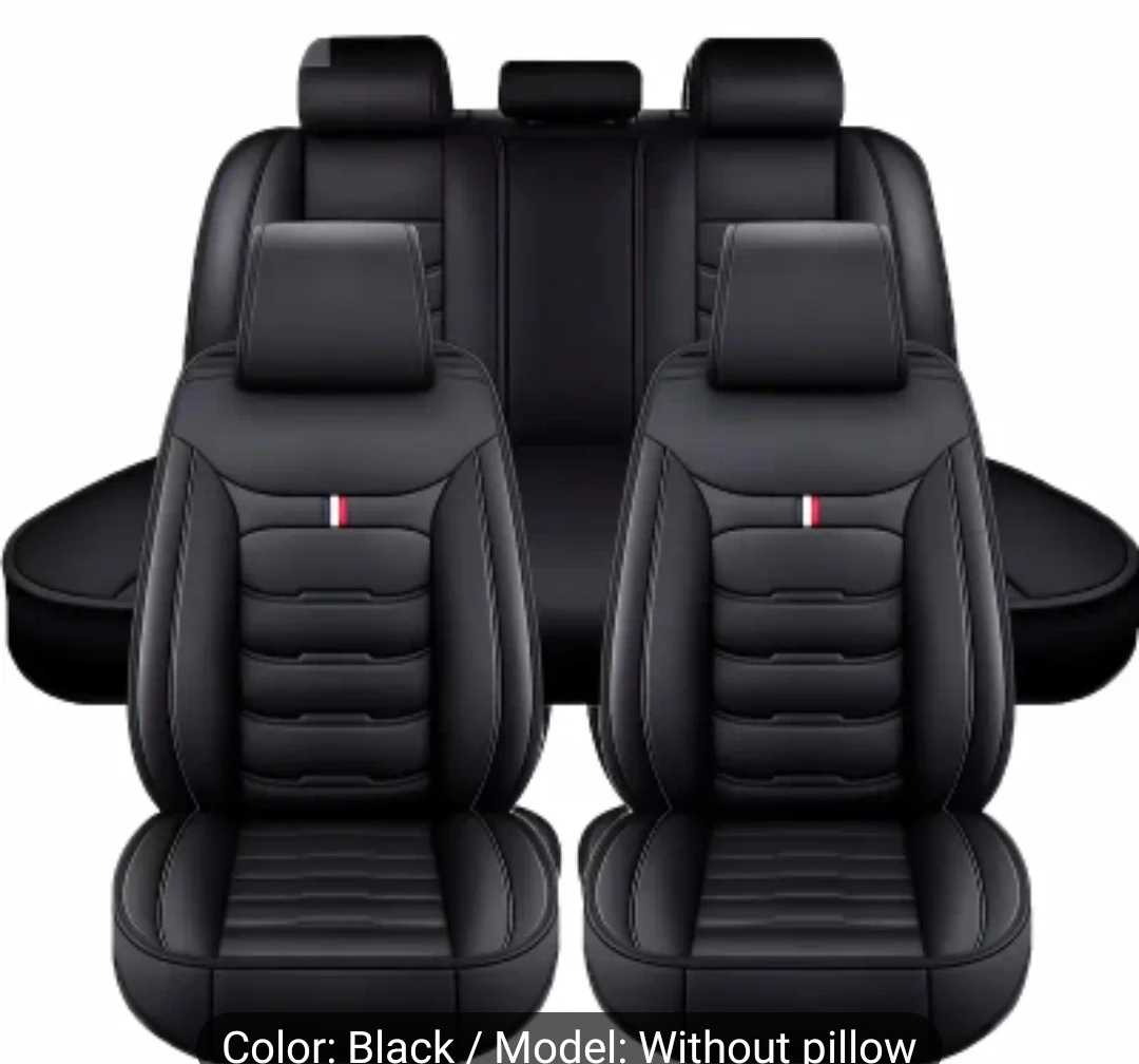 Black Car Seat Covers - Without Pillow