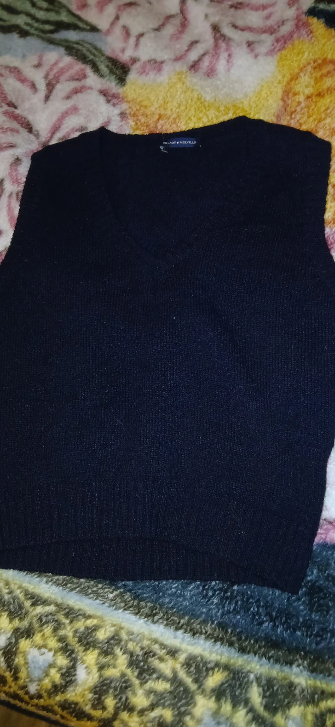 Brandy Melville Black V-Neck Sweater Vest - photo 4