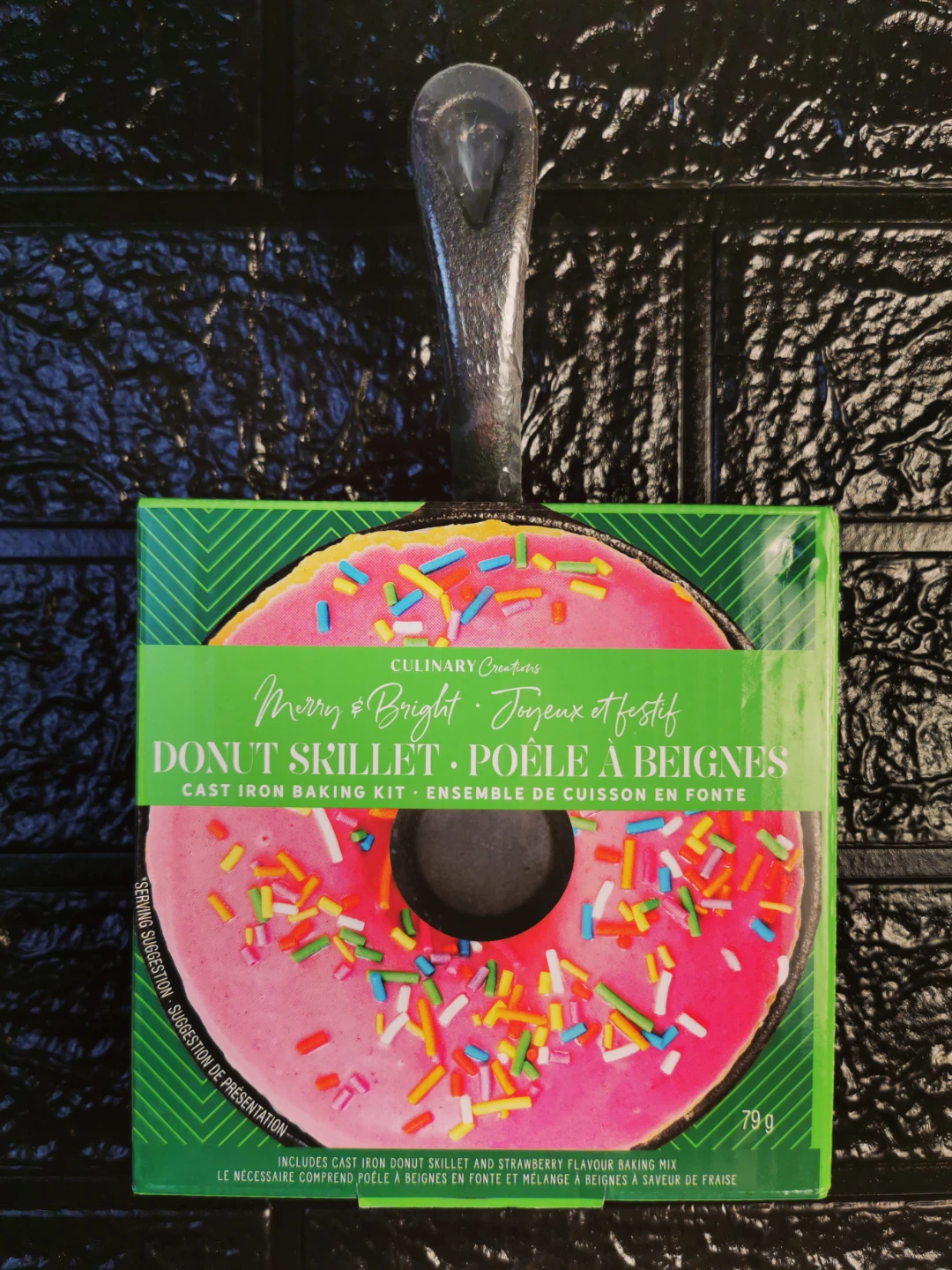 BNIB Real Cast Iron Skillet + Donut Baking Kit