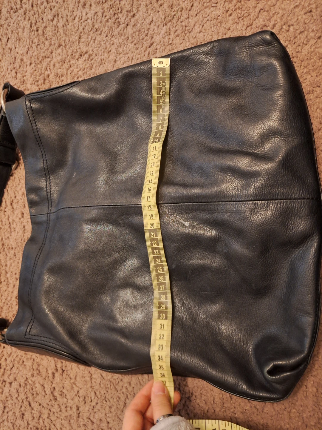 Caltan Design Black Leather Shoulder Bag - photo 3
