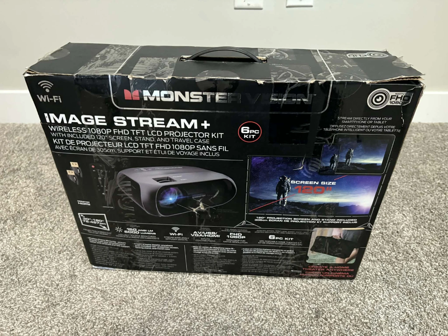 Monster Vision Image Stream+ 1080p Projector Kit