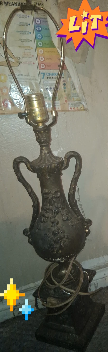 Vintage Decorative Table Lamp ( BRASS?)