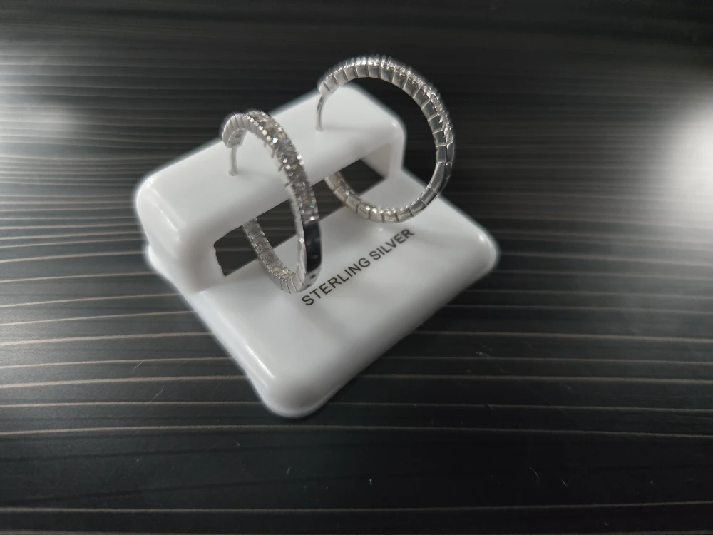 Sterling Silver Hoop Earrings - photo 2