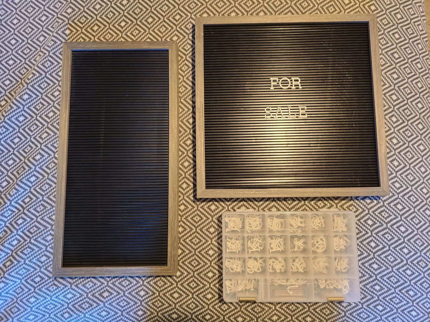 Letter Boards with Letters