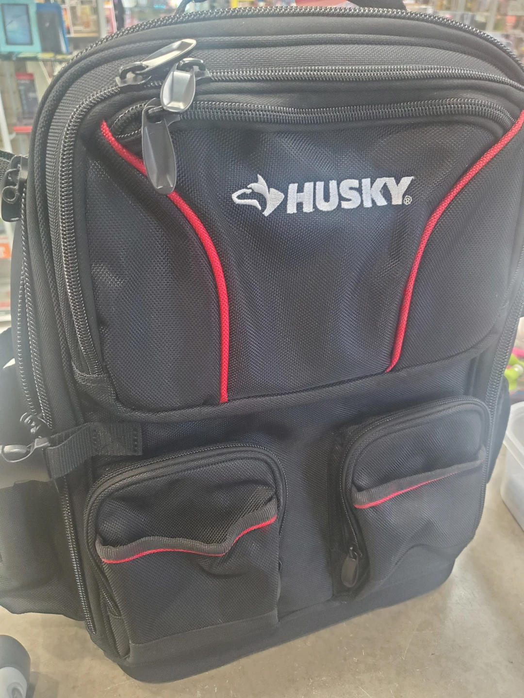 Husky Black Tool Backpack