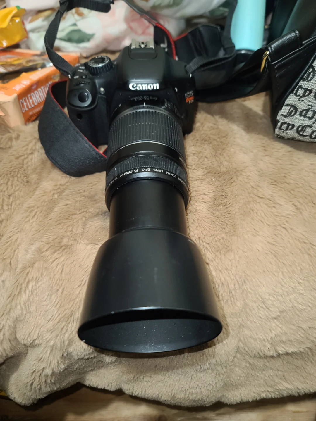 Canon EOS Rebel T2i DSLR Camera with 55-250mm Lens