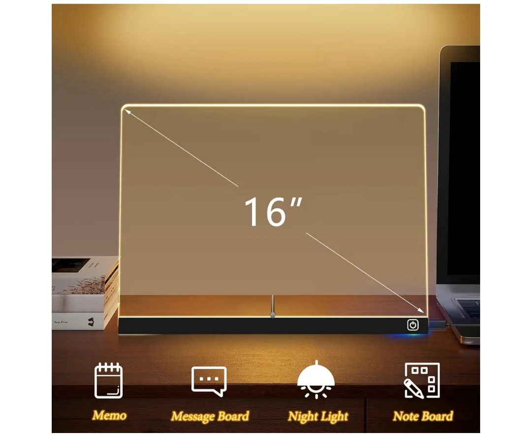 Brand: Exbelle 16“ LED Drawing Board 7 Colors Light Acrylic - photo 3