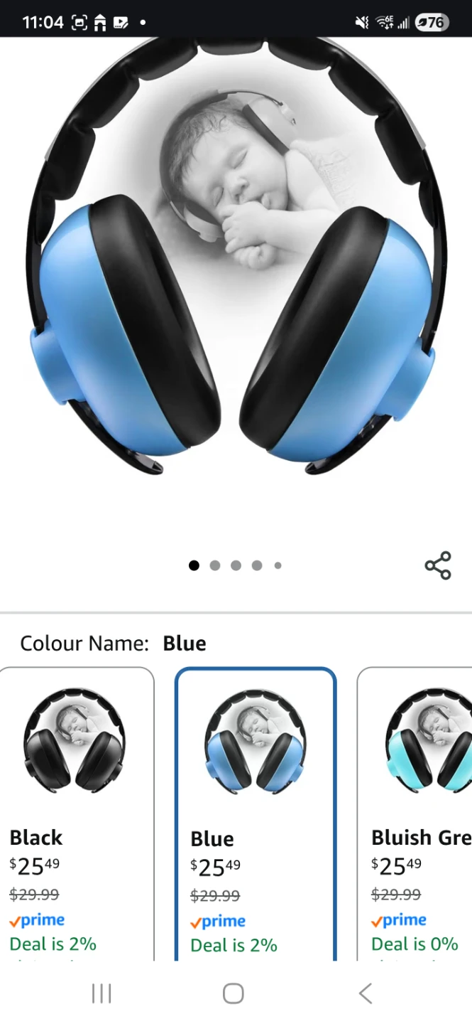 Bbtcare Baby Noise Cancelling Headphones - Blue - photo 2