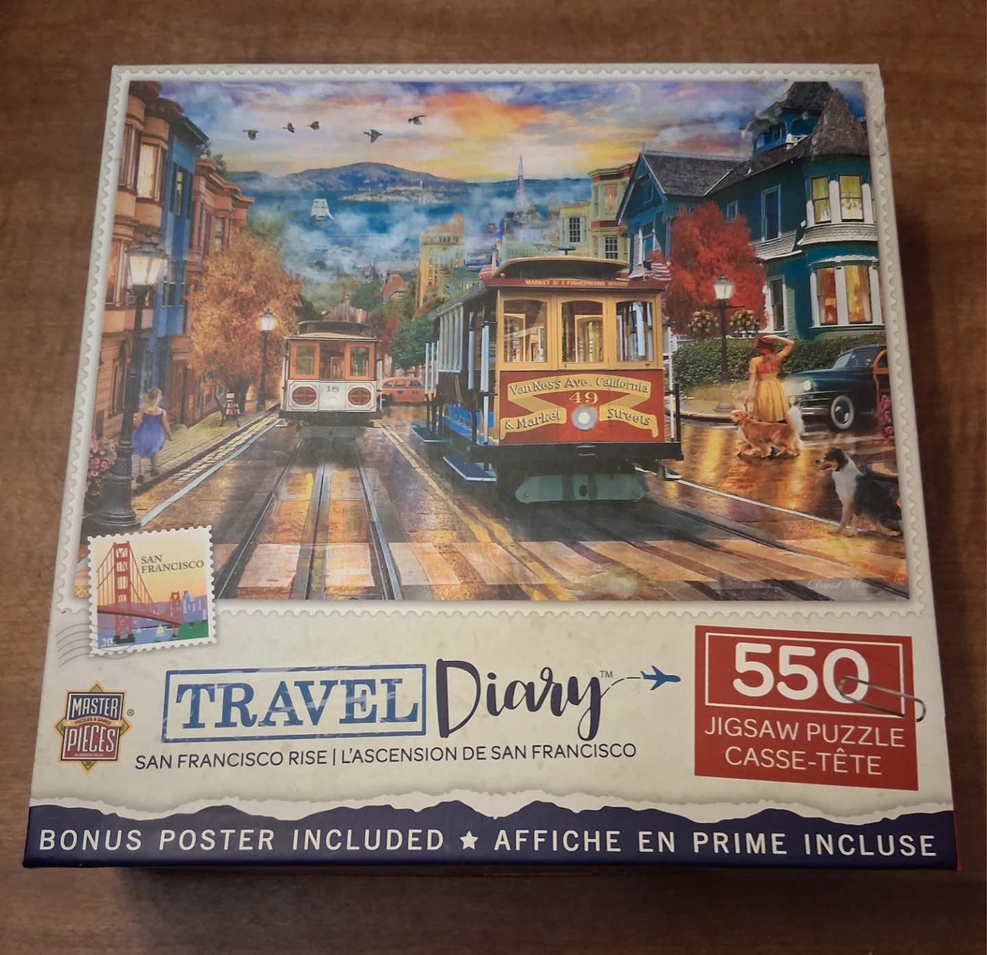 Travel Diary San Francisco Rise Puzzle 550 Pieces Sealed in box