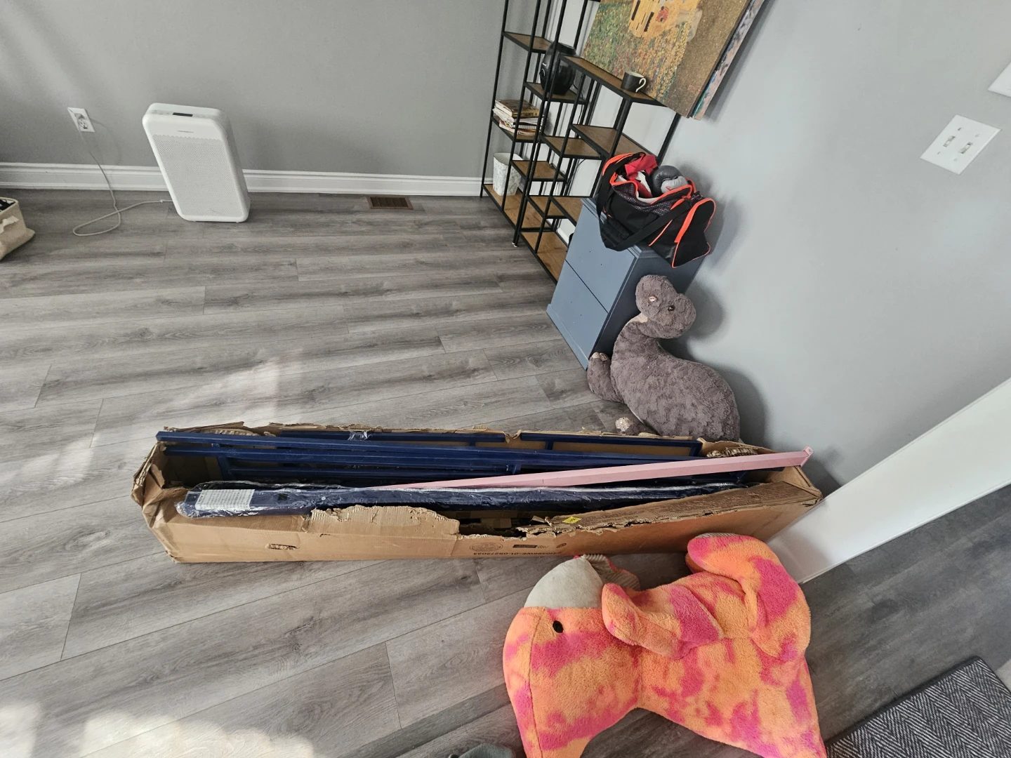 Wade Logan Aatif Twin Loft Bed - Navy Blue - photo 2