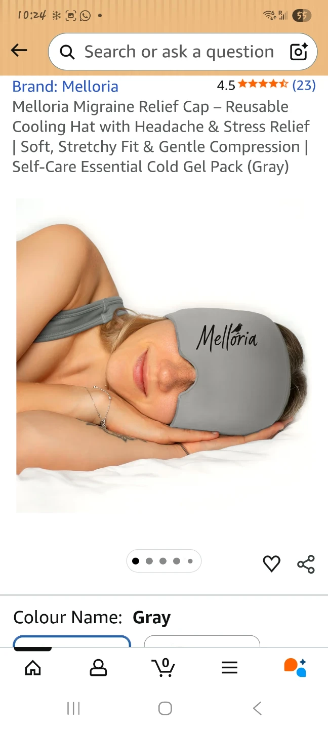 New Melloria Migraine Relief Cap