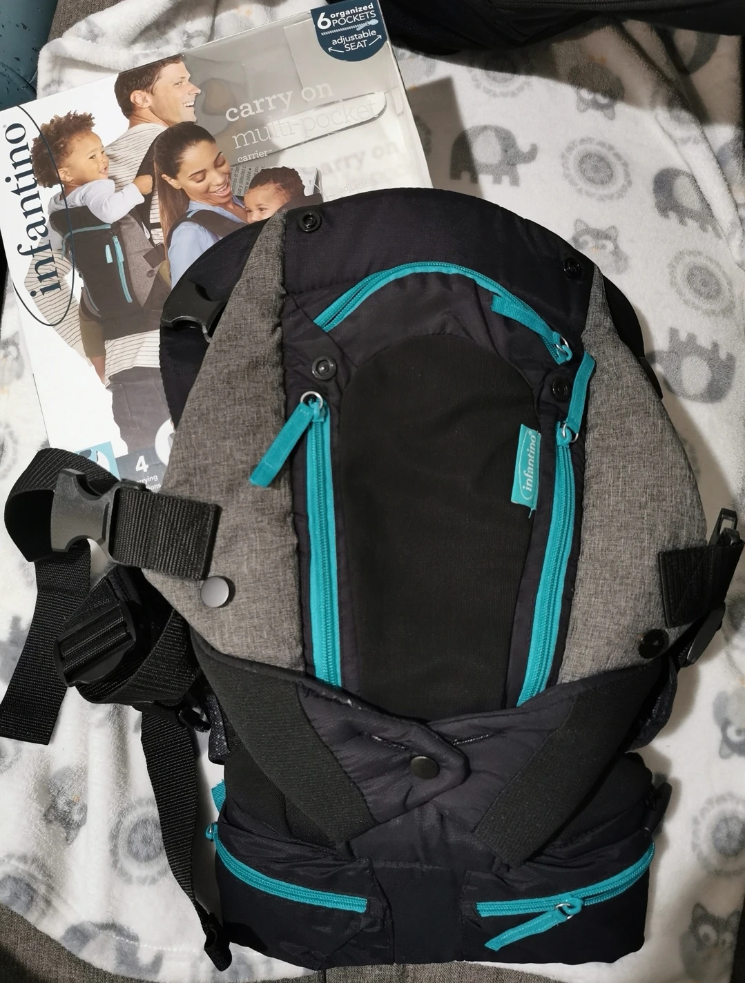 Infantino Carry On Multi-Pocket Carrier (8-40lbs) - photo 2