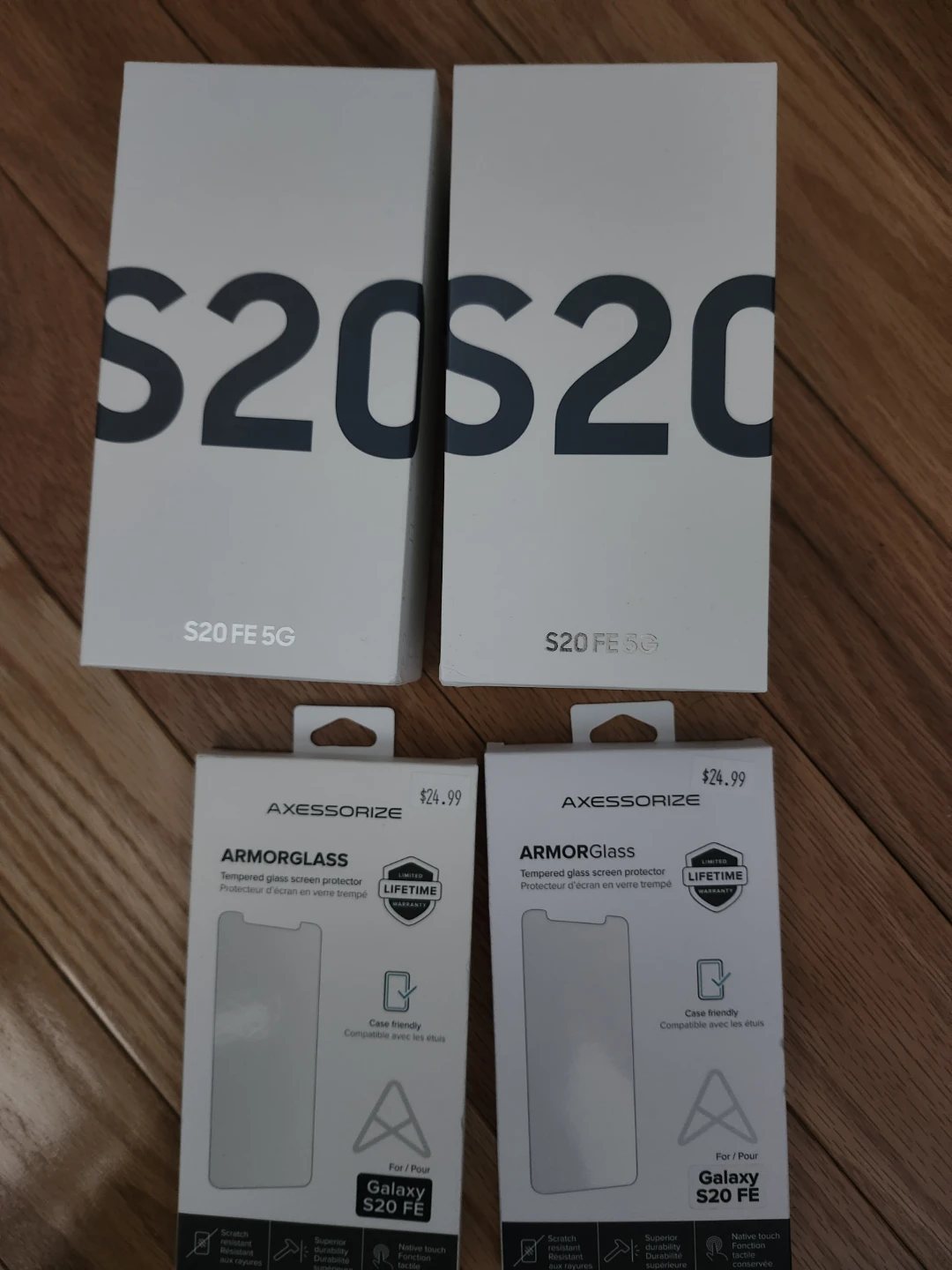 2x AXESSORIZE ARMORGLASS Screen Protectors for Galaxy S20 FE