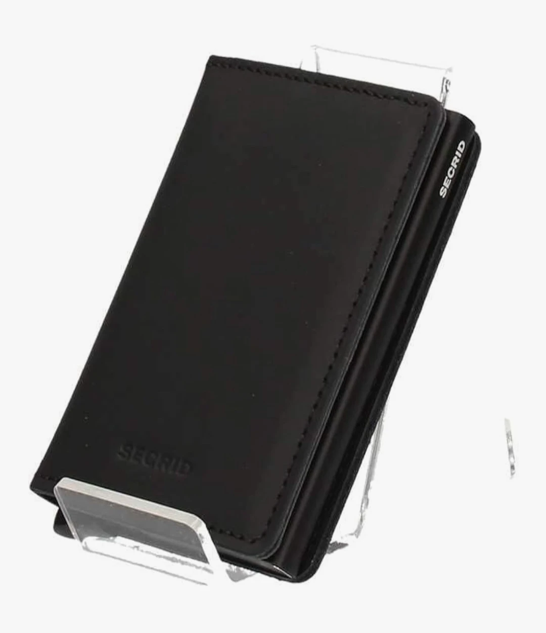 SECRID Black Leather Wallet with Original Box