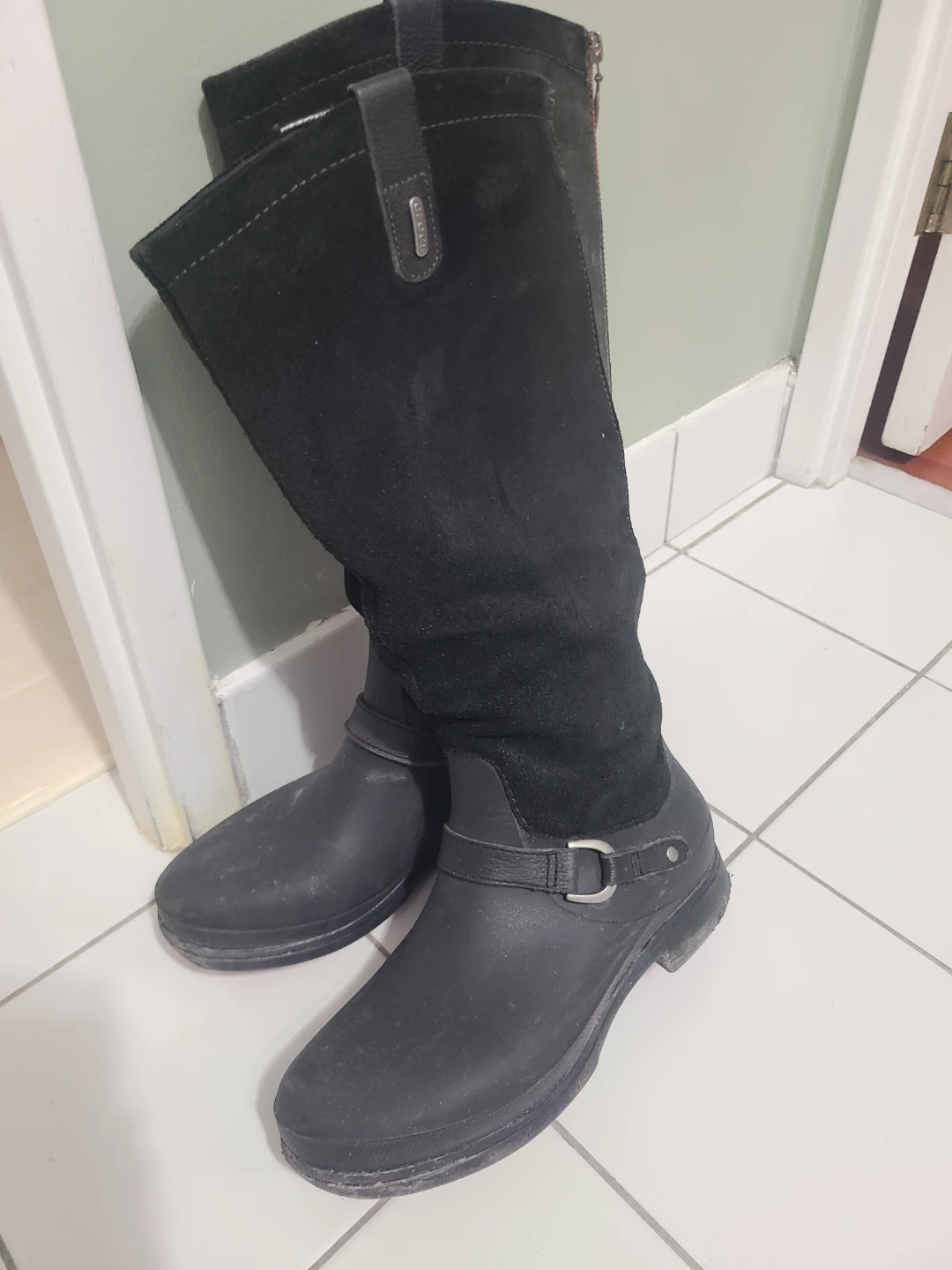 Crocs  Black Tall Boots