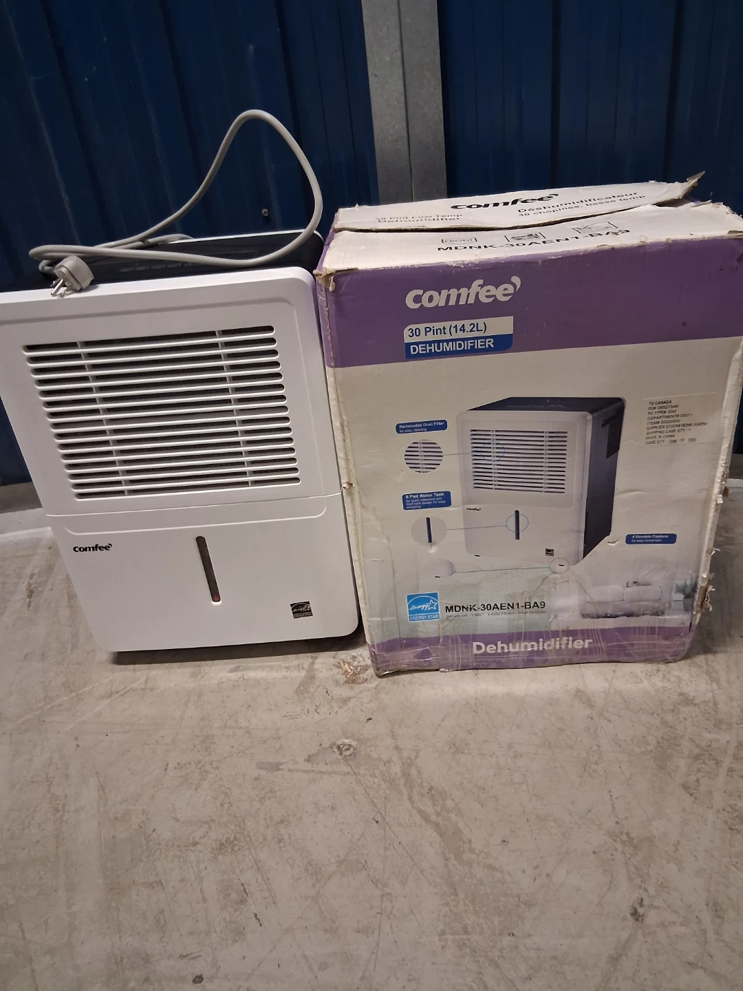 Comfee' 30 Pint Dehumidifier MDNK-30AEN1-BA9