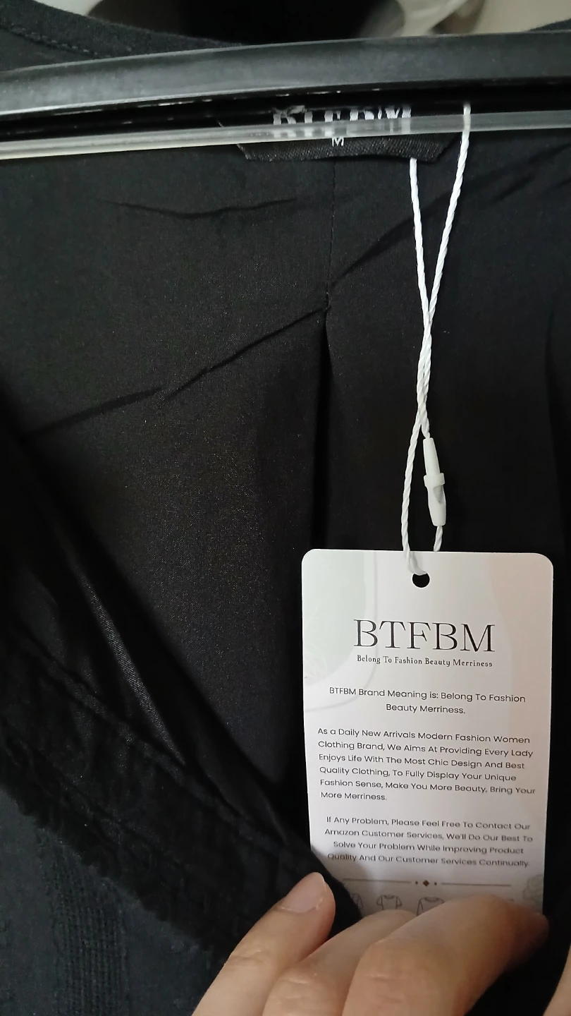 BTFBM Black Long Sleeve Dress - Size M - photo 4