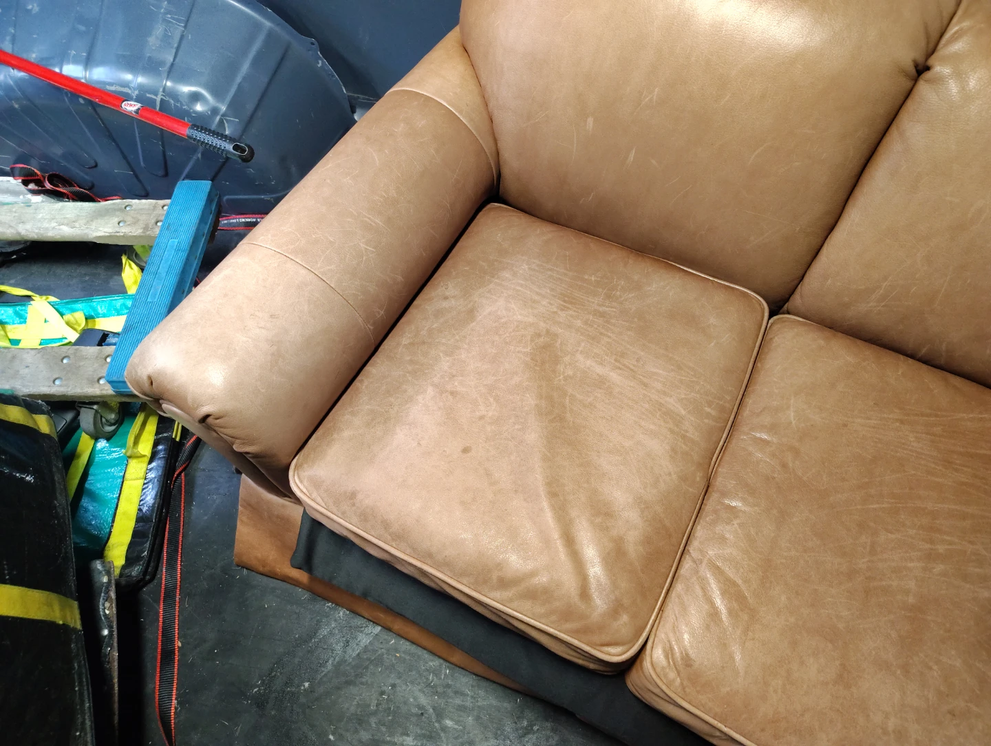 Leather Sofa - Brown - photo 3
