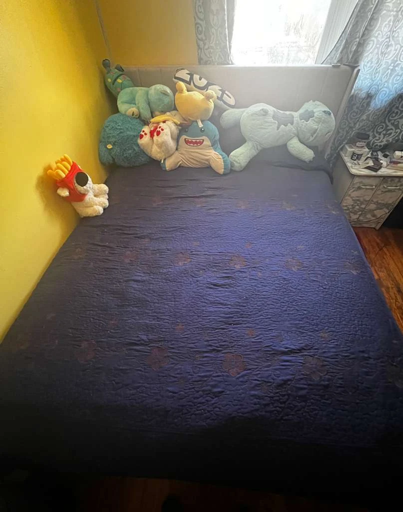 Cama queen con. El conchon incluido