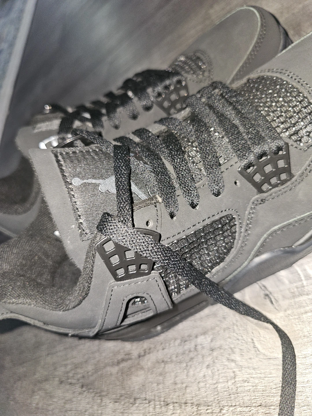 Nike Air Jordan 4 Black Cat Shoes - photo 2