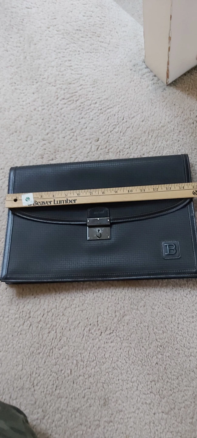 Bally Black Leather Briefcase