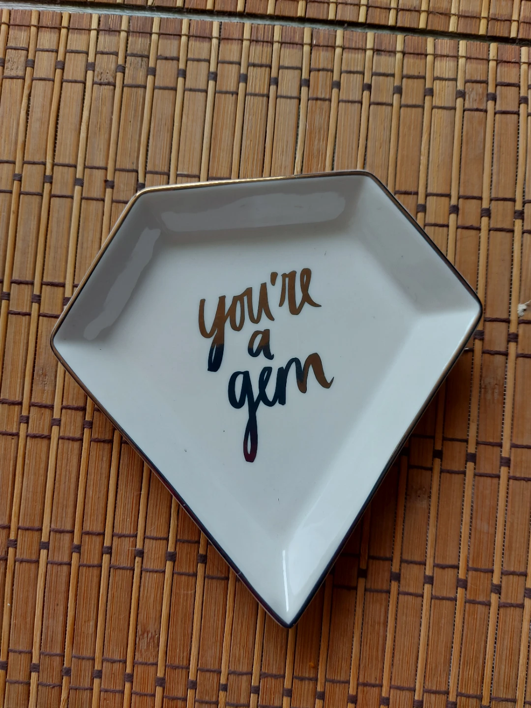 Indigo 'You're A Gem' Trinket Dish