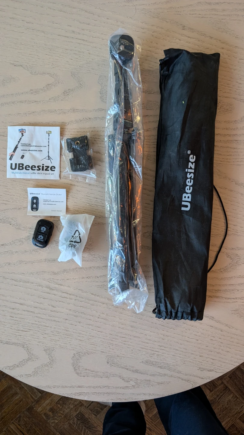 UBeesize Selfie Stick Tripod Set - New