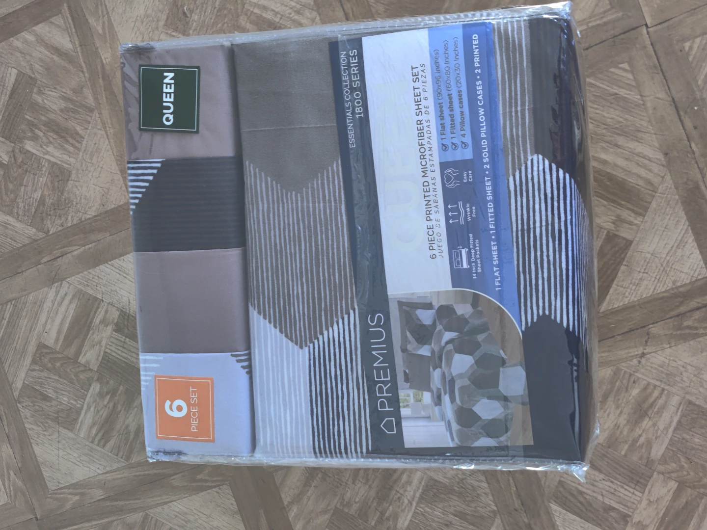 Premius 6-Piece Queen Microfiber Sheet Set - New