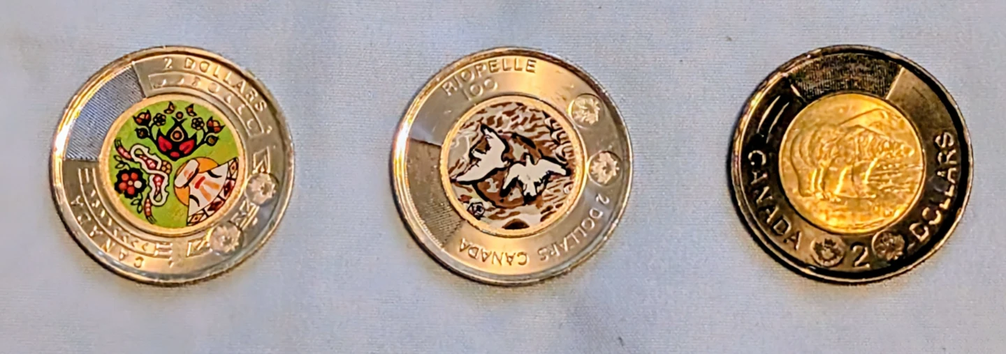 Canadian Toonies - Collectible $2 Coins - 7 in Total - photo 3