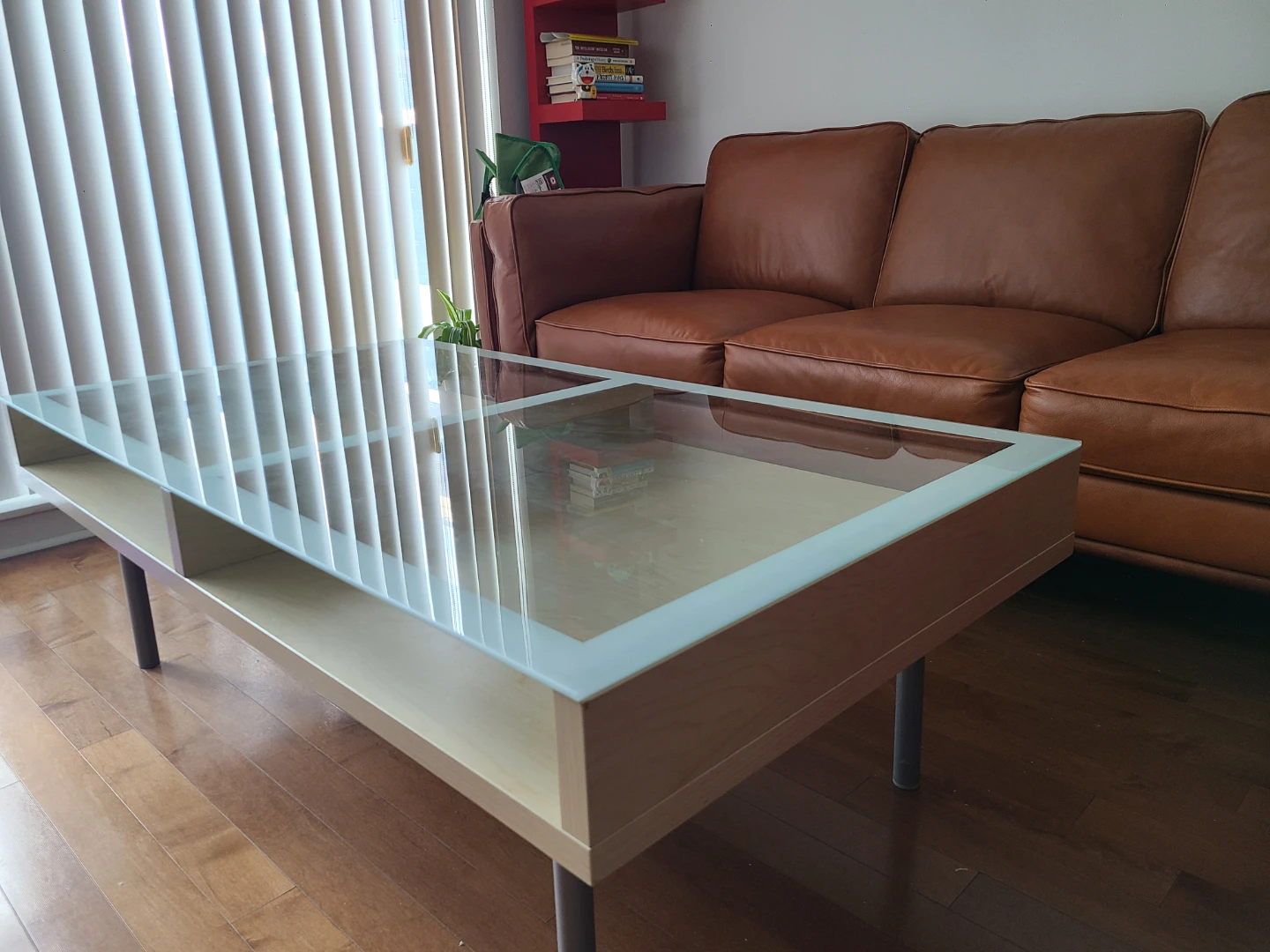 Modern Coffee Table with Glass Top