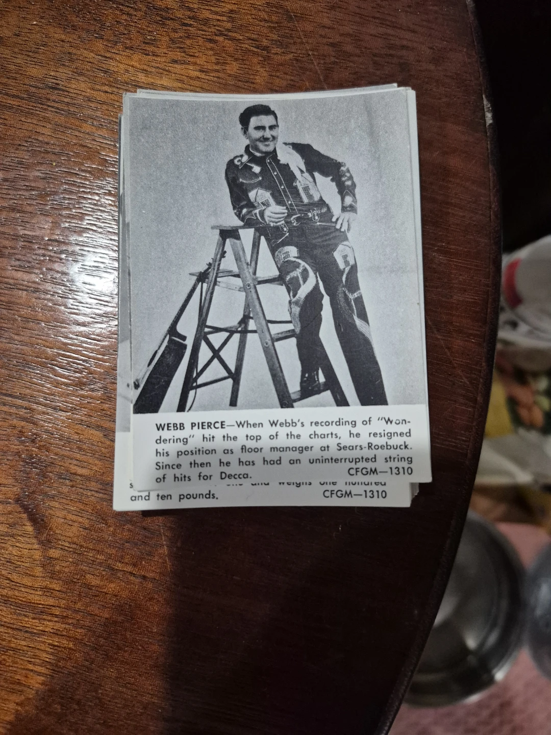 Webb Pierce Magazine Clipping CFGM-1310