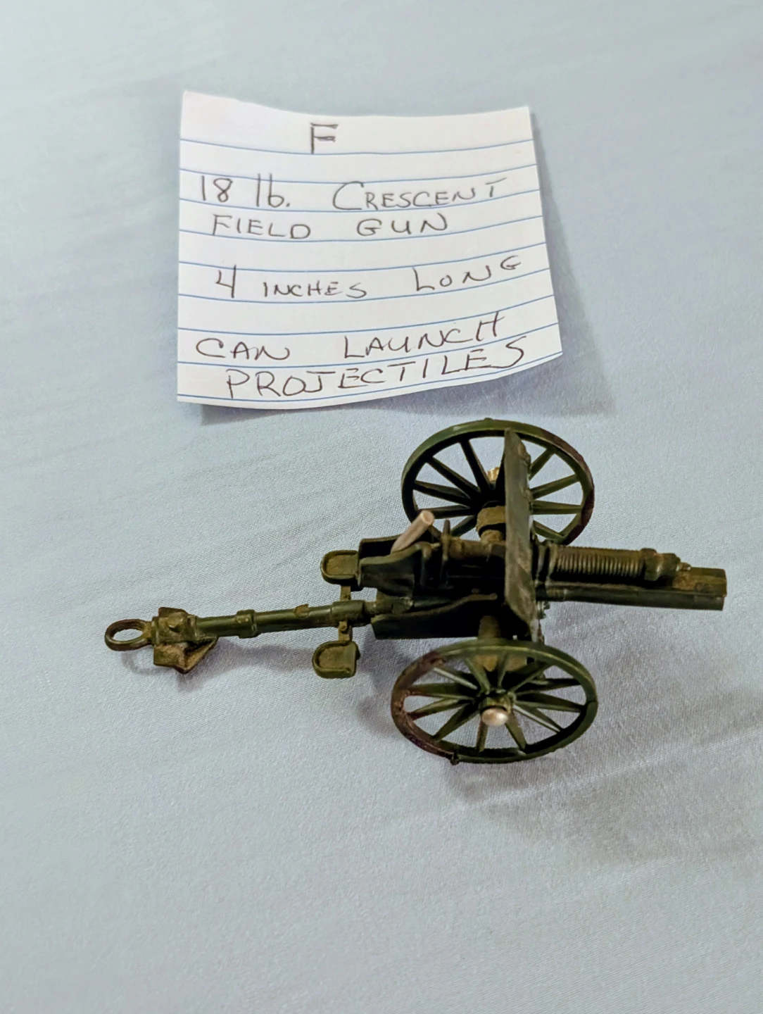 Vintage 18 lb. Crescent Field Gun Model
