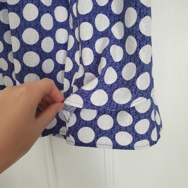 NWOT Reitmans Blue Polka Dot Skirt - photo 2