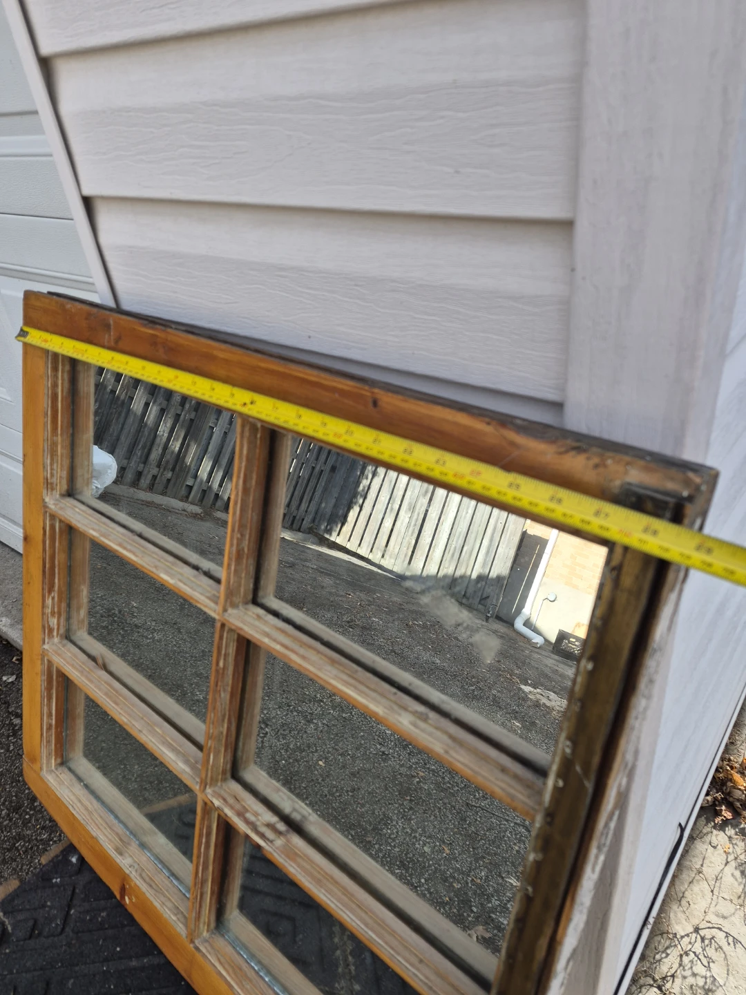Wood Framed Mirror - 27" x 24"