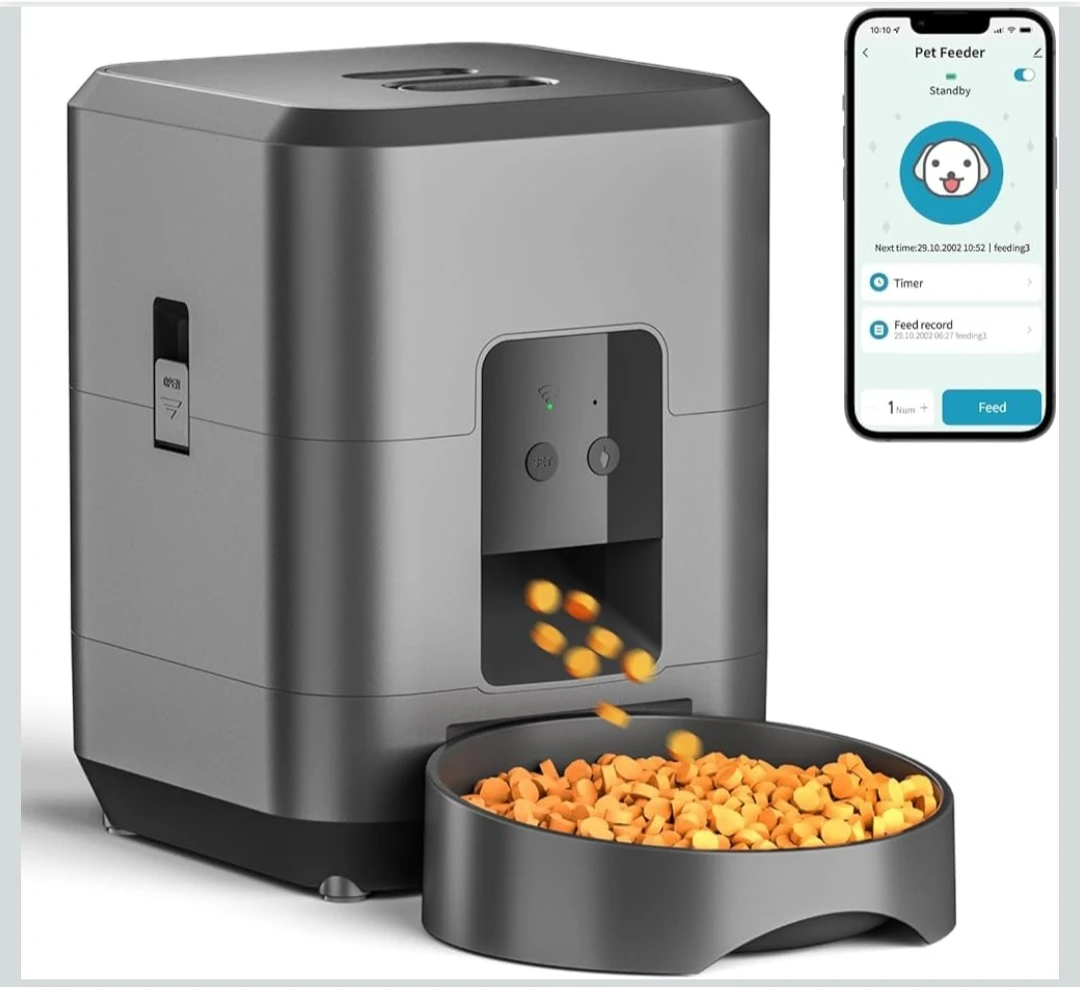 Automatic Cat Feeder with App Control, WiFi Timed Cat Food ..