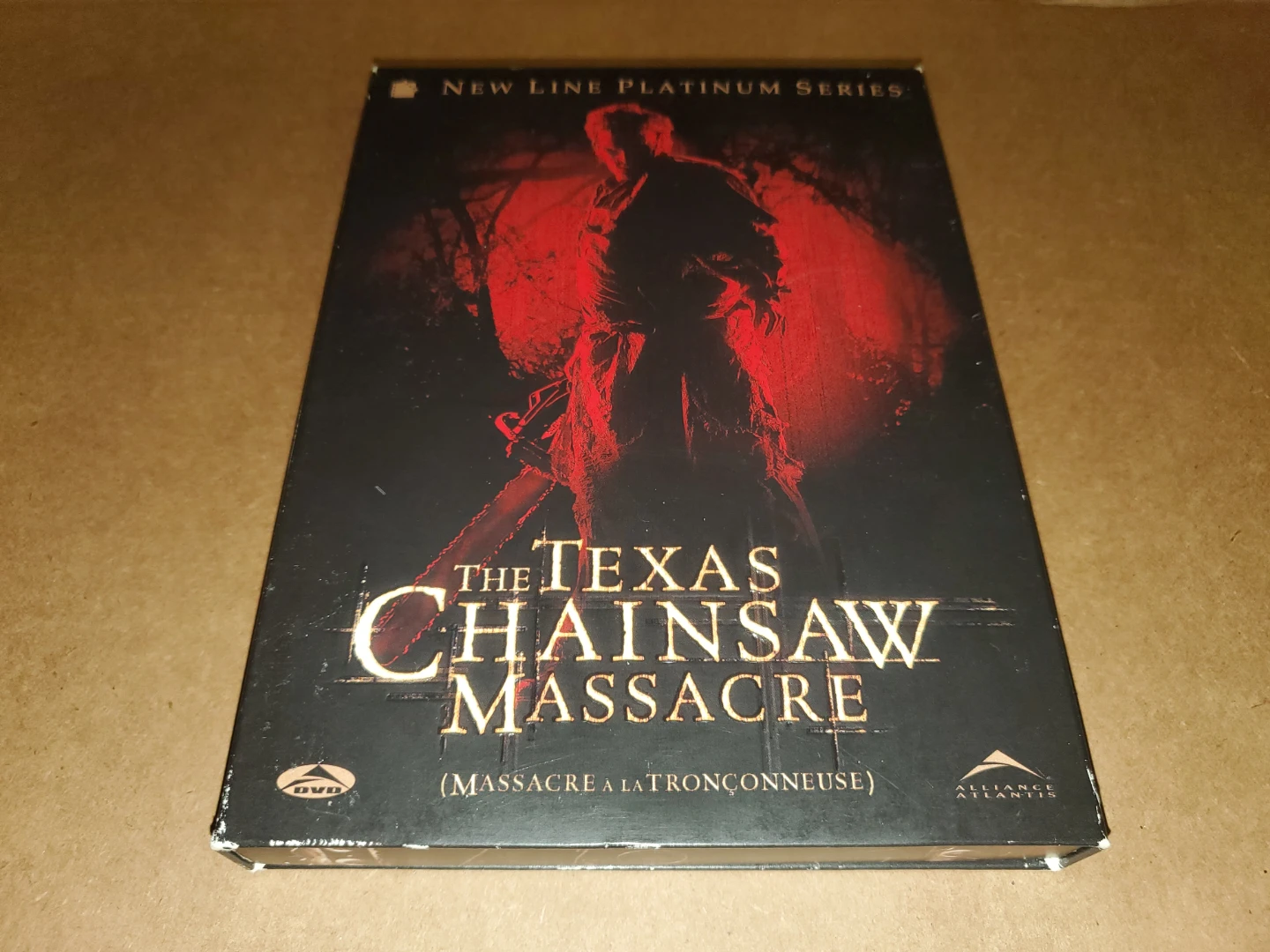 The Texas Chainsaw Massacre DVD w/metal faceplate
