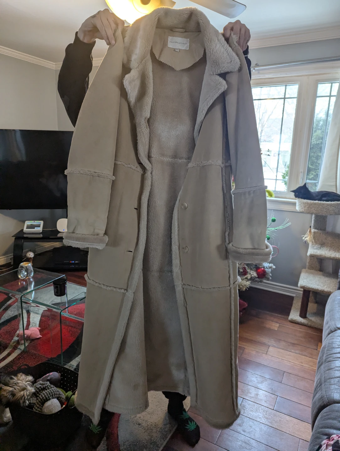 Fairweather S/P Beige Faux Shearling Coat