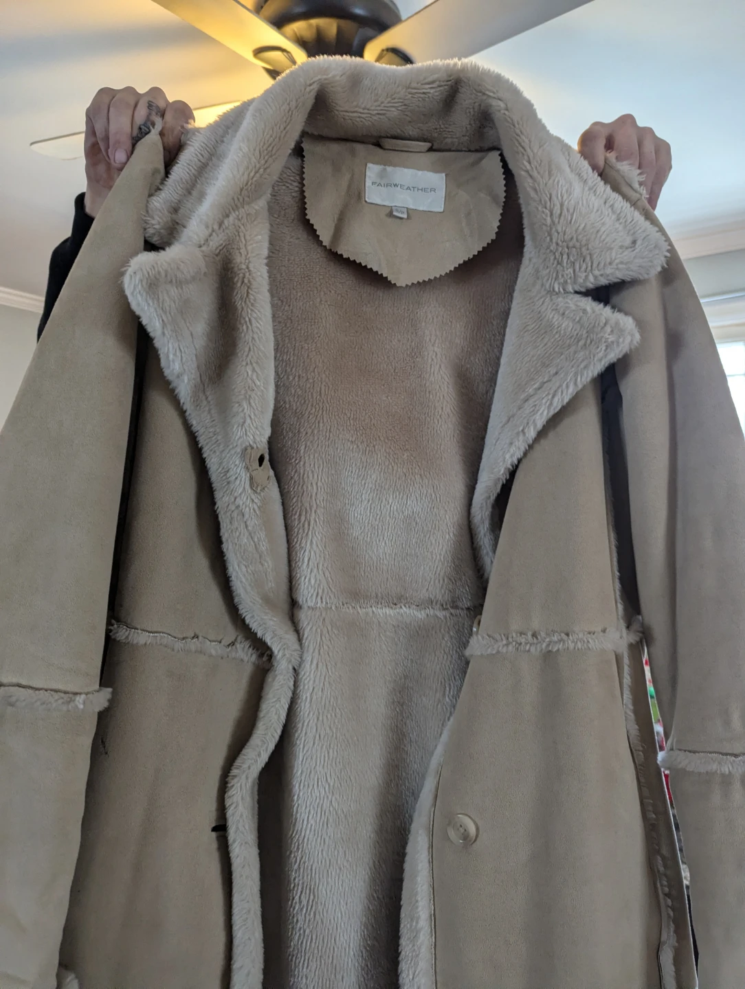 Fairweather S/P Beige Faux Shearling Coat - photo 3