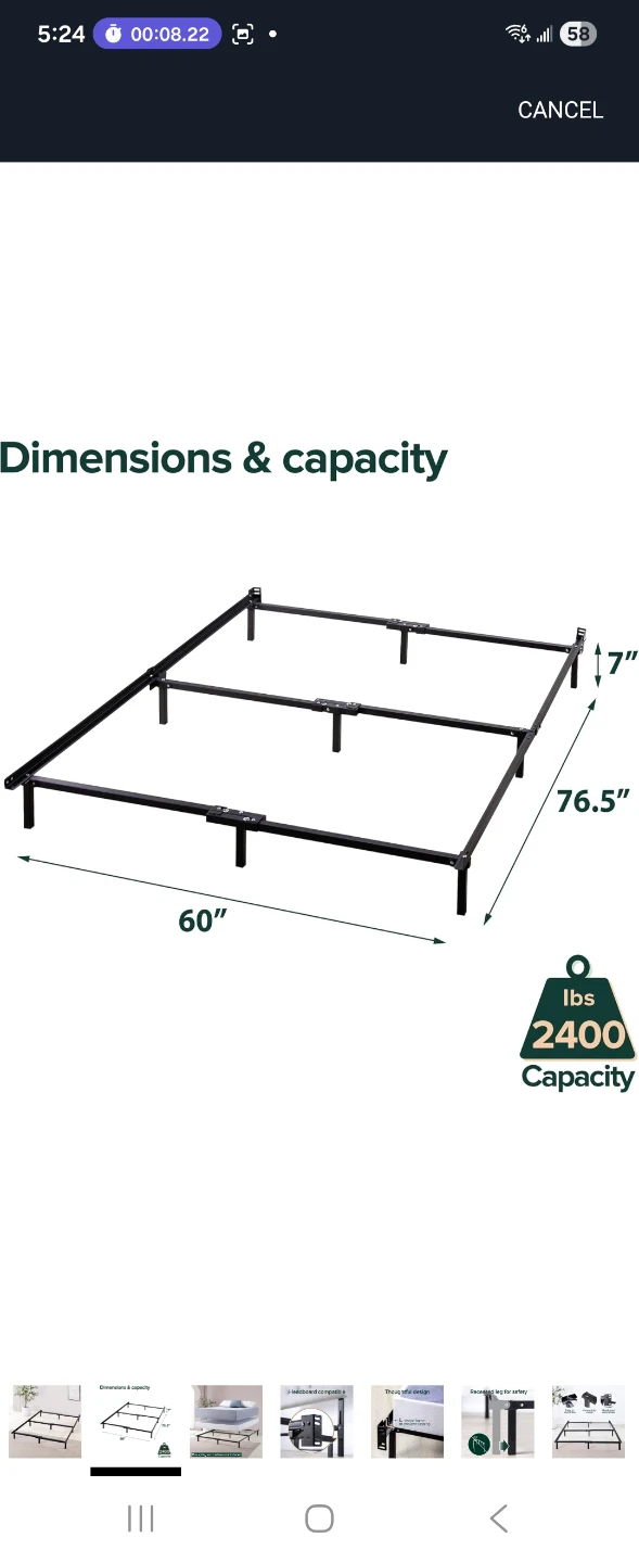 Zinus Queen Bed Frame- NEW - photo 4