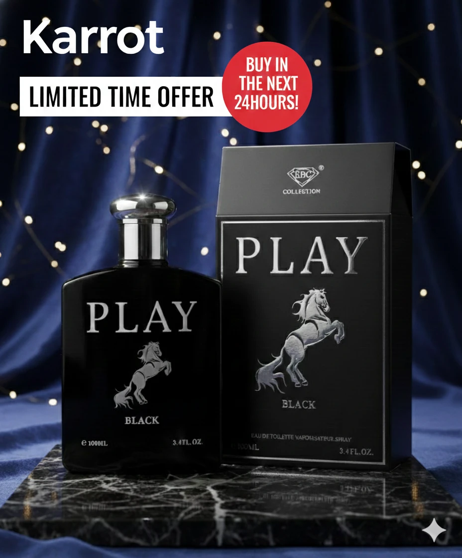 🔥 PLAY BLACK– Strong & Long-Lasting (Pickup Today)